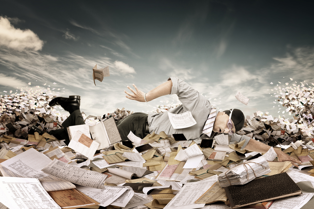 Image result for sea of paperwork